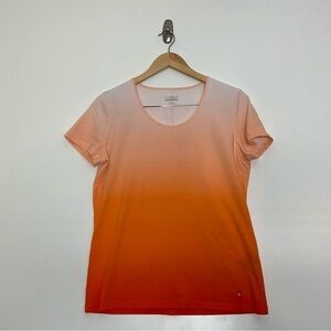 LAUREN Ralph Lauren Active Wear T-Shirt in Orange. Size Large.